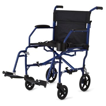 Medline Hybrid 2 Transport Wheelchair 16in Seat